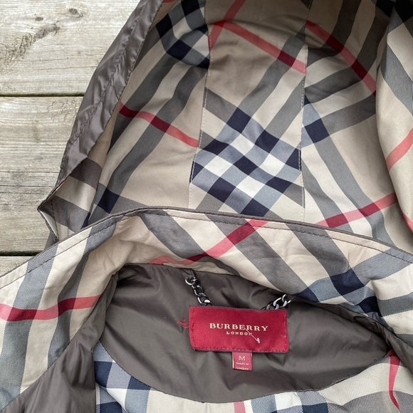 Vintage Burberry London Nylon Novacheck Jacket Medium Brown - Picture 8 of 16